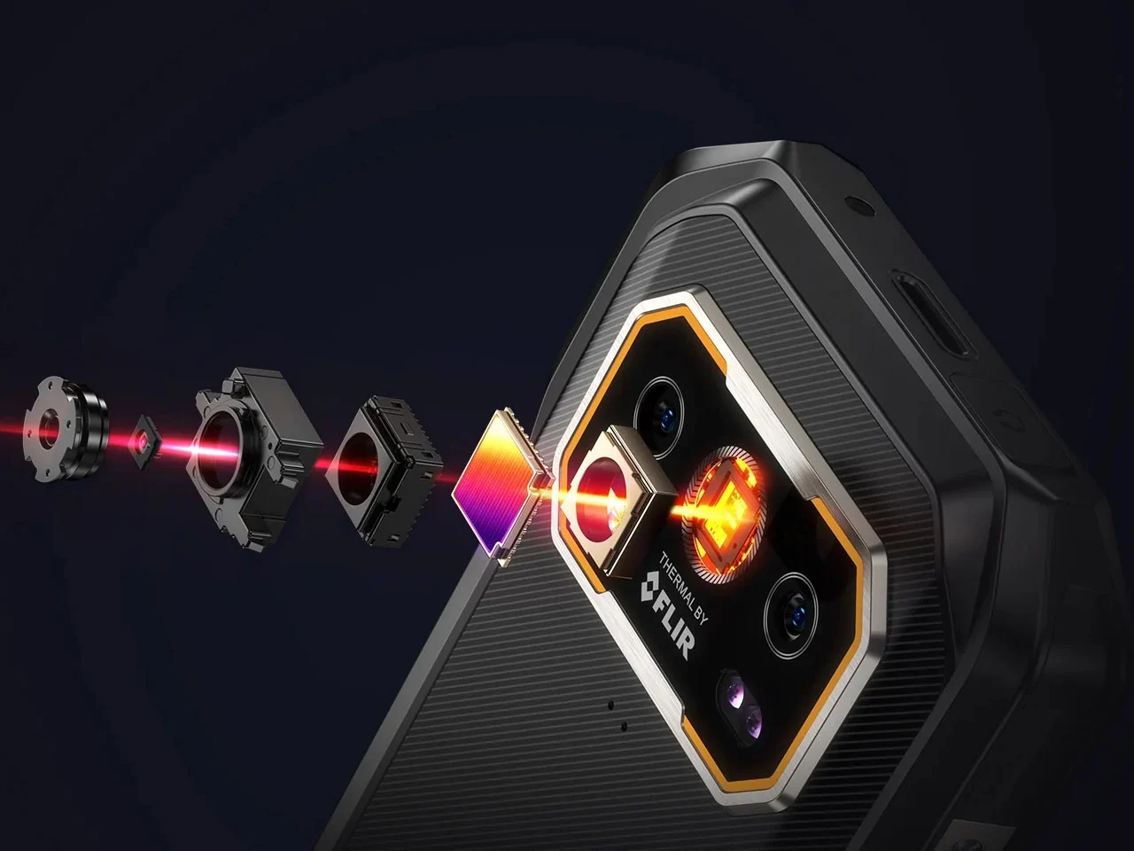 第一款搭配热成像和夜视摄像头的“监控智能手机”：Ulephone Armor 27T Pro+