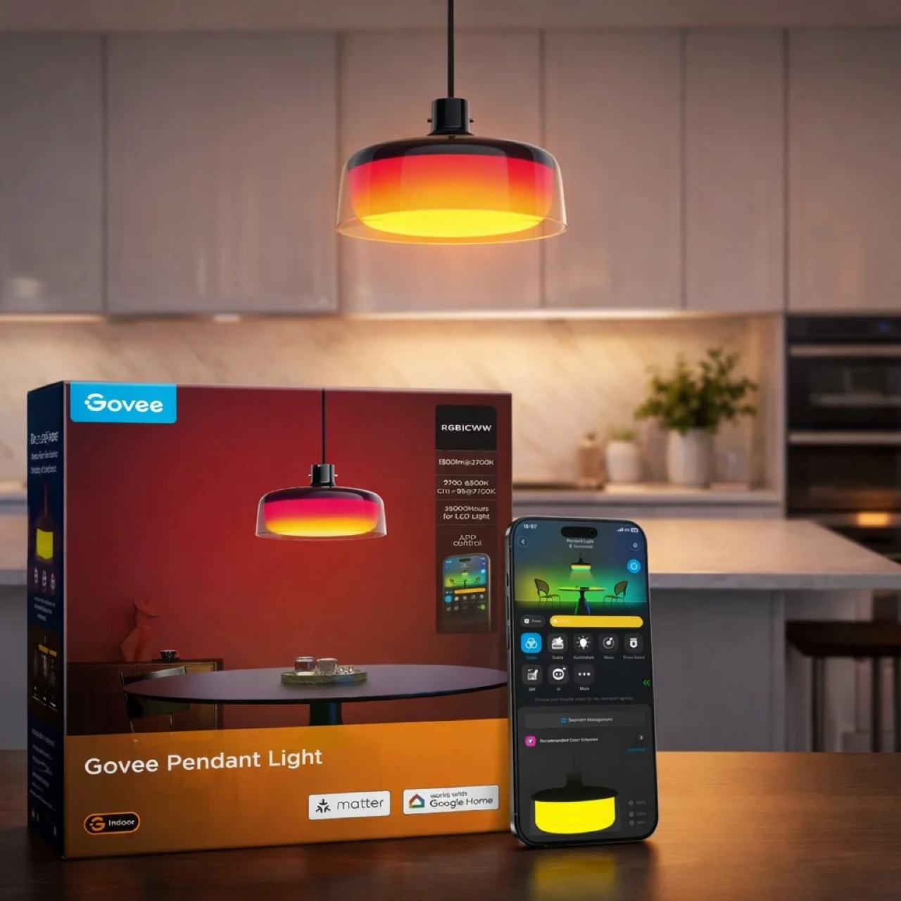 告别单一氛围光:Govee新款吊灯如何用“三层光效”重新定义家居照明
