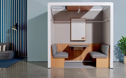 这些通风,隔音的模块化会议室在这里取代了那些笨拙的ZOOM会议!