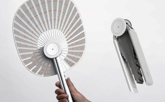 便携式折扇电动苍蝇拍