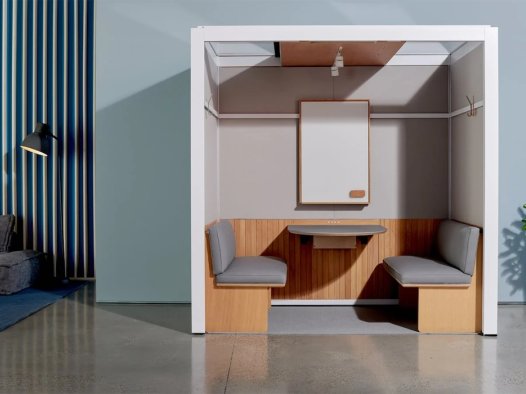 这些通风,隔音的模块化会议室在这里取代了那些笨拙的ZOOM会议!