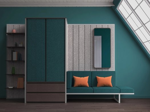 灵活的家具系统,可在不占用空间的情况下随你的需求改变