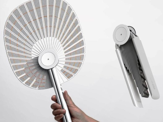 便携式折扇电动苍蝇拍